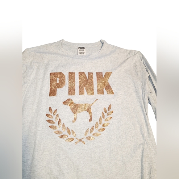 PINK LONG SLEEVE TEE SIZE S - Picture 2 of 3